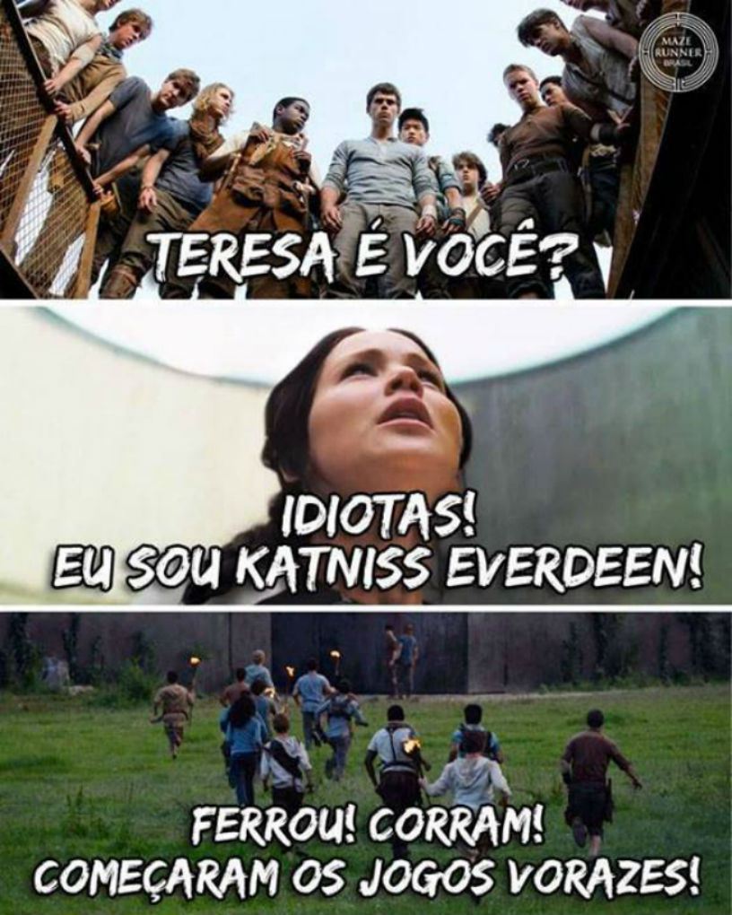 Meme Jogos Vorazes e Maze Runner - MIX DA MEL