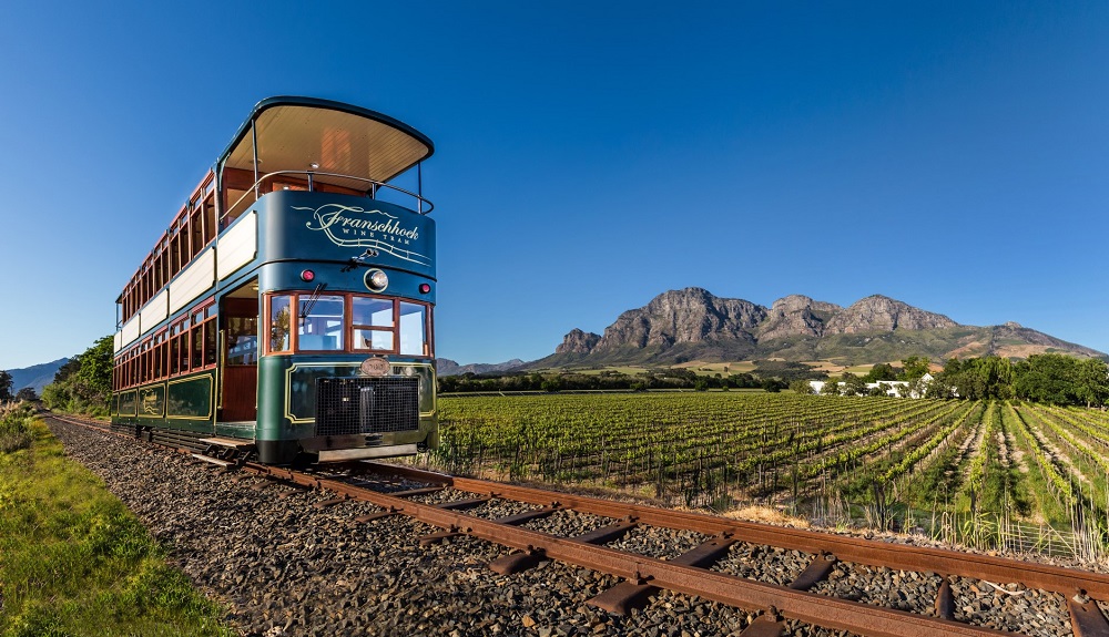trem wine tram vinícolas na áfrica do sul